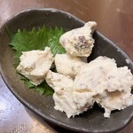 やきとん 木々家 四号店 - いぶりがっこのクリームチーズ添え