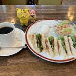 Cafe Suite - 焼きサンドイッチモーニング　650円(税込)