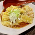 麗紅 - 料理写真:皿ワンタン@400円  ココに来たからには食べずに帰れないスペシャリテ！何の変哲もないけどスープにするよりトュルトュル皮のワンタンをダイレクトに味わえるのよねぇ！