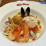 Jelly Pasta Ebetsu Ten - 冷製カッペリーニ　うにと贅沢海の幸のクリームソース