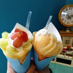 CREPE&CAFE Bailey's - 店内で♩うっとり(ฅฅ*)