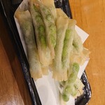 魚民 - 枝豆カリカリ揚げ(383円)です。