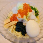 Kirin Shokudo - サーモンといくらの山葵かき氷和え麺