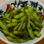 枝付き茶豆塩茹で