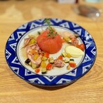 Lier - イカの炭火焼 プロバンス風野菜とローストトマト