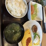 はだの万葉倶楽部 - 朝食　洋食ご飯セット