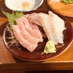 立呑み魚参 - メバチ鮪とスズキだったと思うのだけれど。