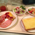 Hachinohe Grand Hotel - 2014年3月28日の朝食。洋食コース。