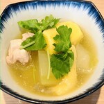 Hata - 鶏、冬瓜、生麩の京風山椒煮