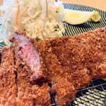 牛カツと和定食 京都勝牛 - 牛ロースカツ  アップ