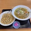 Shiki Kou Mino Ten - 魚介塩ラーメン、唐辛子にんにくチャーハン