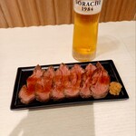 SAPPORO STEAK LAND FOR SEASON - セットの料理 ローストビーフ山わさび添え