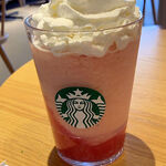 STARBUCKS COFFEE Kuzha Mo-Ru Hananomo-Ru Ten - ラブ & ピーチ フラペチーノ