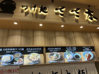 つけ麺 ささ木 - 看板