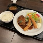 Yoshokuya Longchamp Jeiarunagoyaekiten - バーエビSet (ライス､お味噌汁付き)