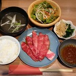 Yakiniku Namonaki Meiten e Ittou Nyuukon Ichimai Uri Yakiniku - 黒毛和牛カルビランチ①