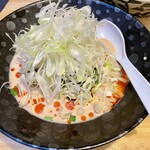 Gyukotsu Ramen Takauna Yonago Nishi Fukuhara Ten - 冷やし担々麺のネギタップリ