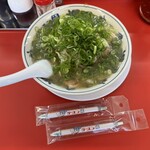 ラーメン福 - ラーメン（もやし少なめ、ネギ多め）上から