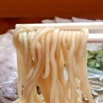 Ramen Miya - 麺は 中細ストレート麺!!つるつるしてコシがある麺～!!( ^o^)ﾉ