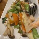 CHINESE RISTORANTE レン - 海鮮にんにく炒め