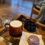 おやきとコーヒー - 料理写真:おやきとドリンク