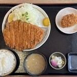 Tonkatsu Arima - 特大厚切りリブロースカツ300㌘定食