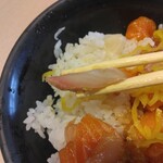 南房総やまと寿司 - ランチ漬け丼、白身魚厚み(2024.8.5)