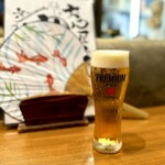 おでん屋たけし - ビールは嬉しいプレモル♪