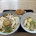 吉本食品 - かけうどん(冷)2玉(¥400)・ぶっかけ(冷)1玉(¥350)