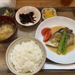 おおえままのごはんや - サバ味噌定食（900円）