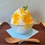 発酵小路 田屋 - 料理写真:フルーツヨーグルトかき氷（オレンジ）