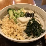 Ginza Kiya Beans Akabane Ten - 冷やしたぬきうどん、薬味