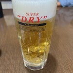 台湾料理 昇龍 - 生ビールで乾杯なり♪