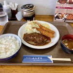 Kitchen Yorozuya - ハンバーグ&エビフライランチ　1,100円(税込)