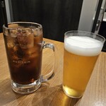 Akashi Yakiniku MORISHIN Akashi Ekimae Ten - コーラ&生ビール