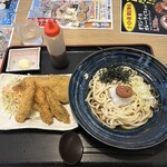 Gamagoori Udon Tokumori - ぶっかけ梅おろしうどん
                      ミックスフライ 