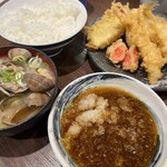 Tempura Daikichi Howaiti Umeda Ten - 名物のあさりの味噌汁460円とご飯中250円