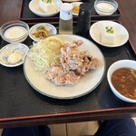 Manpuku Tomisato Ten - 唐揚げ定食990円