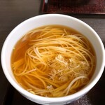 佐藤養助 - かけうどん。