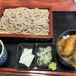 Harukiya - もりそばとミニ天丼セット1,070円