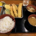 Tenya Kisuke - 天屋天ぷら定食９５０円　ごはん大盛り５０円プラス