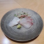 Sushi Mashio - 三宅島のカンパチと島根県の天然平目