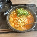 kandon Hikone Ten - ラーメンズンドゥブ豆腐（海鮮）チーズトッピング