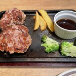 肉屋のハンバーグと炊きたての米 永田精肉店 - 