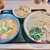 らー麺土俵 鶴嶺峰 - 料理写真:鶴嶺峰つけ麺(小結)+こチャンコ御飯_¥1,050+¥200