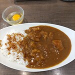 Motomachi Chicken Curry no Omise Parfait Kencho Mae Honten - 元町チキンカレー大盛と生卵トッピング