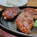 肉屋のハンバーグと炊きたての米 永田精肉店 - 