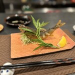 割烹たけのこ - 鮎の姿揚げ