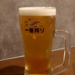 Hanamiya - 生ビール：580円