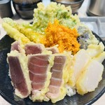 Rare Ten-don Ginza Mitsuyoshi - 海鮮　特上のレア天丼